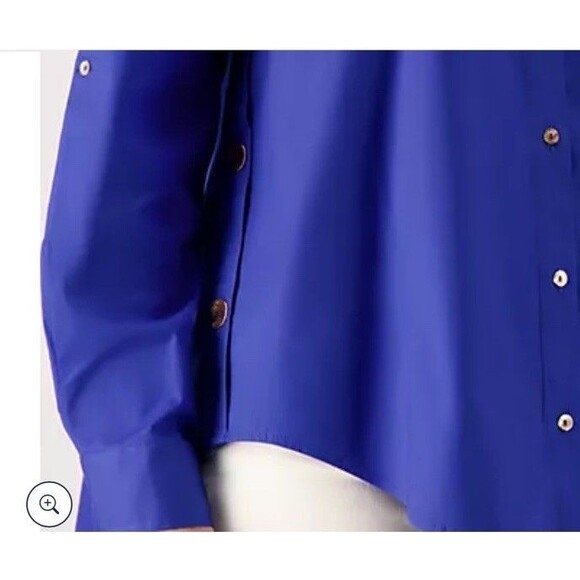 Attitudes by Renee Curved Hem Button Down M - Picture 12 of 14